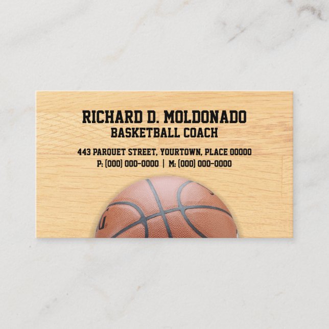 Baskettränare Visitkort (Framsida)