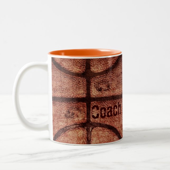 Baskettränarekaffemugg Två-Tonad Mugg (Vänster)