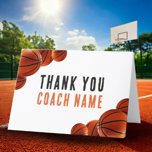 Baskettränarens namn tack kort