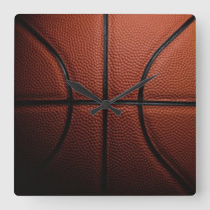 Basketväggen tar tid på fyrkantig klocka