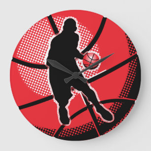Basketväggen tar tid på stor klocka