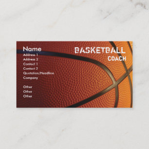 Basketvisitkortmall Visitkort