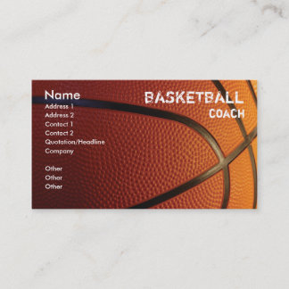 Basketvisitkortmall Visitkort