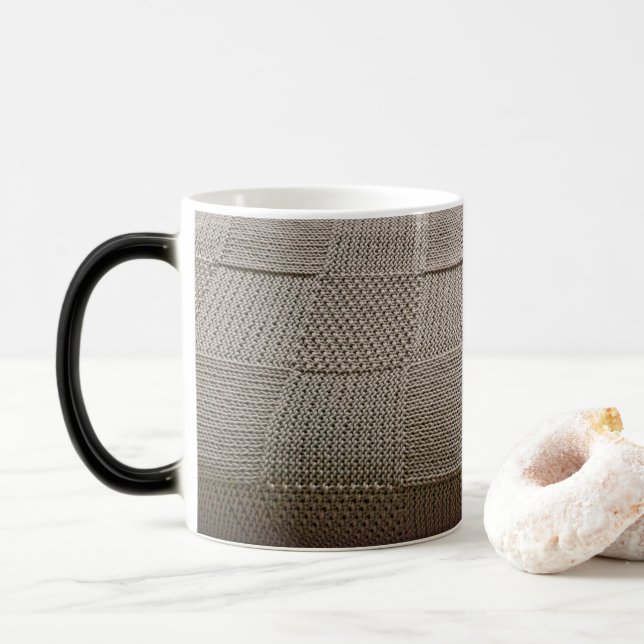 Basketweave Patchwork Sticka av Shirley Taylor Magisk Mugg (Med munk)