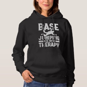 Baskhoppning är min terapi Fallskärmshoppning Base T Shirt