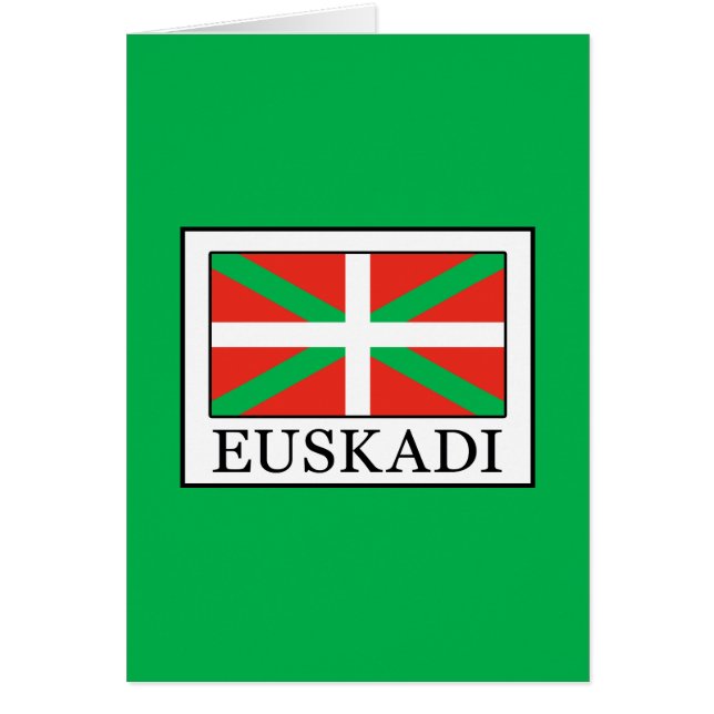 Baskien Hälsningskort (Framsidan)