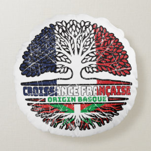 Baskien Land Baskien Fransk Frankrike Träd-rötter Rund Kudde