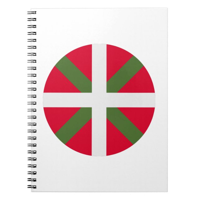 Baskien Land Flagga Anteckningsbok (Framsidan)