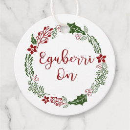 Baskien Land God jul, Anpassningsbar Gåvor Etiketter