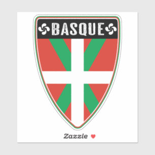 Baskien Land Shield Klistermärken