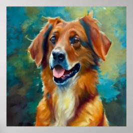 Baskien Shepherd - Hund Porträtt Poster