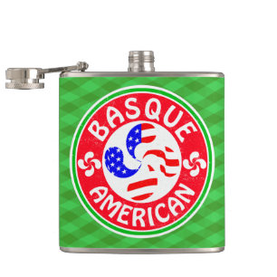Baskisk amerikansk Euskara Lauburu Kor-kolv Fickplunta