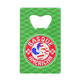 Baskisk amerikansk Lauburu Kor Flaska-öppnare Kreditkort Flasköppnare