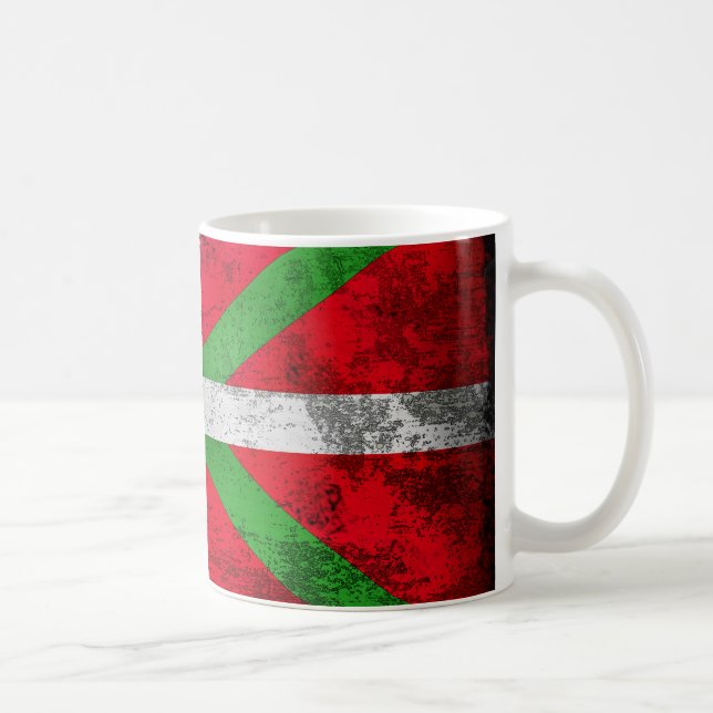 Baskisk flagga för bekymrad stil: Ikurriña, Kaffemugg (Höger)