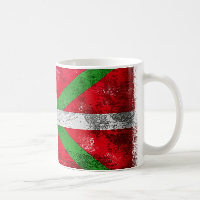 Baskisk flagga för bekymrad stil: Ikurriña, Kaffemugg (Höger)