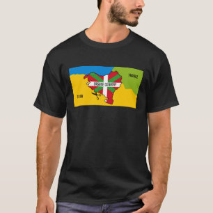Baskisk flagga Ikurriña, baskisk T Shirt