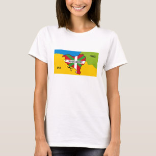 Baskisk flagga Ikurriña, baskisk T Shirt