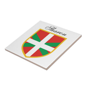 Baskisk flagga kakelplatta