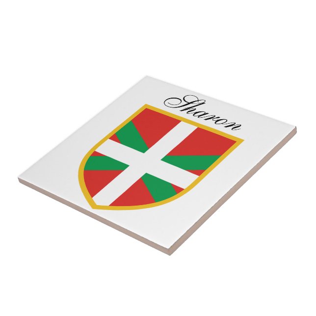 Baskisk flagga kakelplatta (Sidan)