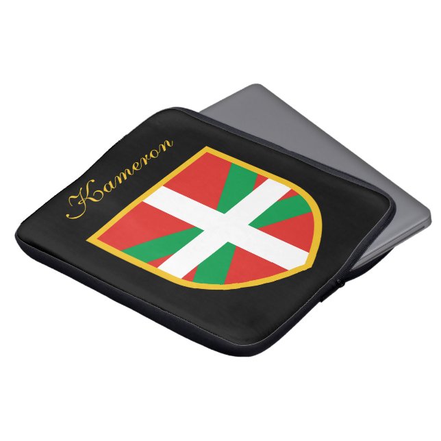 Baskisk flagga laptop fodral (Framsida topp)