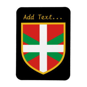 Baskisk flagga magnet