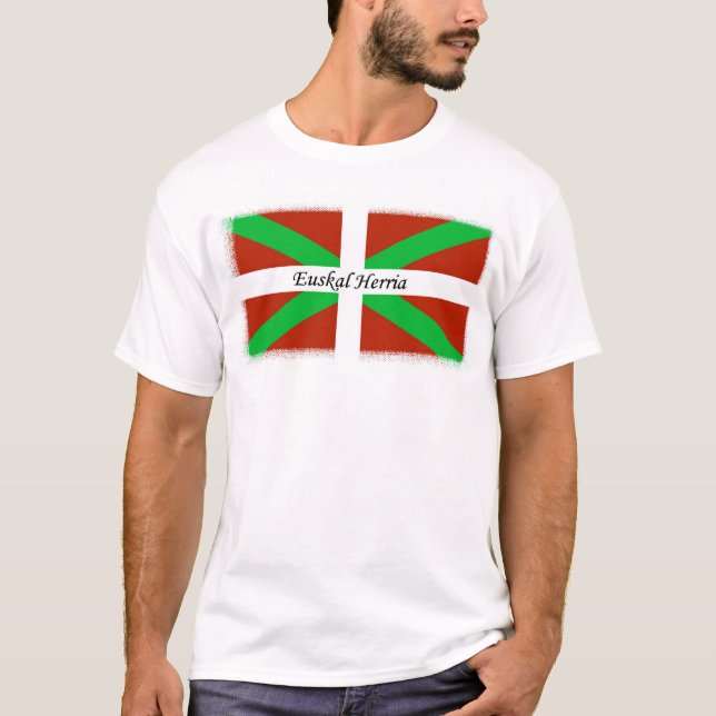 Baskisk flagga med den Euskal Herria skjortan Tröja (Framsida)