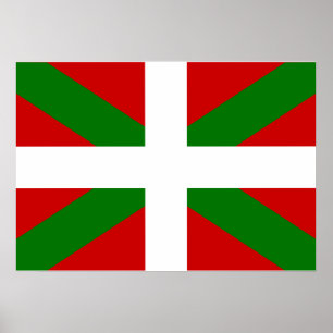 Baskisk flagga poster