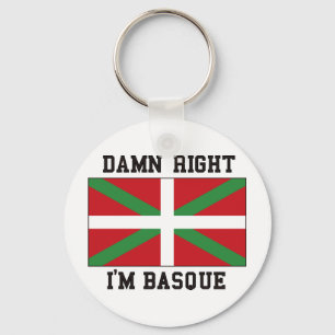 Baskisk flagga Spanien Nyckelring