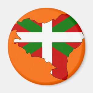 Baskisk flaggakarta magnet