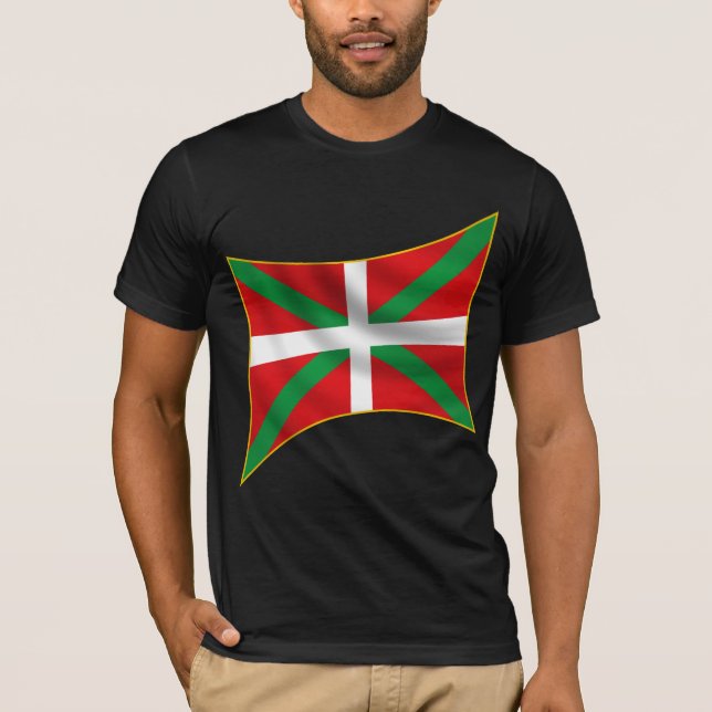 Baskisk flaggaskjorta t-shirt (Framsida)