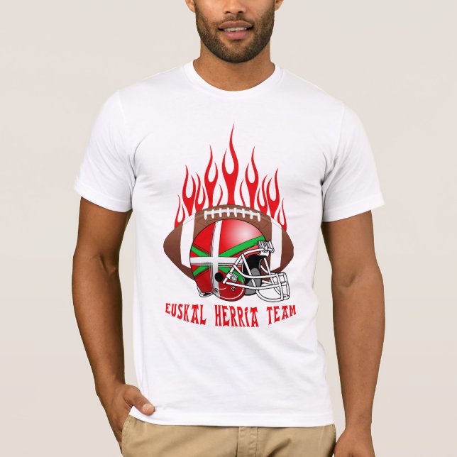 Baskisk fotbollskjorta t-shirt (Framsida)