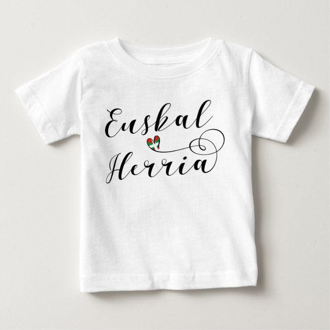Baskisk skjorta Euskal Herria för T-shirt (Framsida)