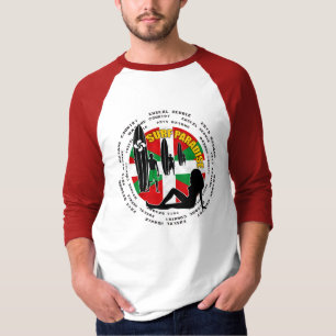Baskisk surfa skjorta t-shirt