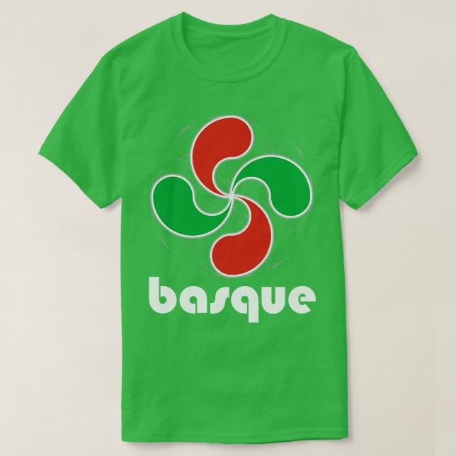 Baskisk utformning Baskiskt Pride Lauburu Fyra huv T Shirt (Design framsida)