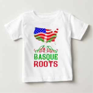 Baskiska amerikanska rötter t shirt