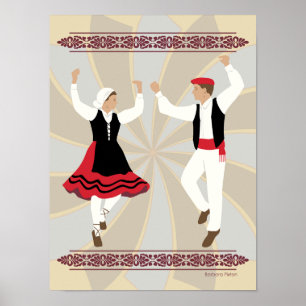 Baskiska dansare poster