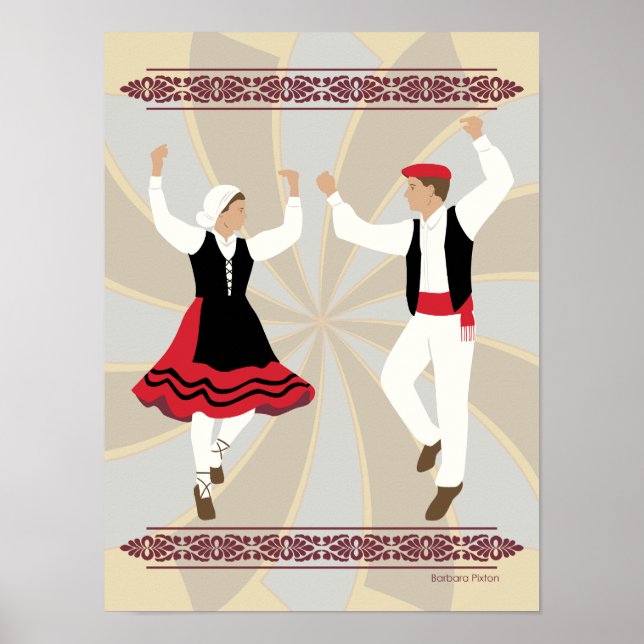 Baskiska dansare poster (Framsidan)