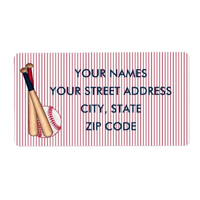 Baskiska Fladdermöss Röda Rand-etiketter Fraktsedel (Framsidan)