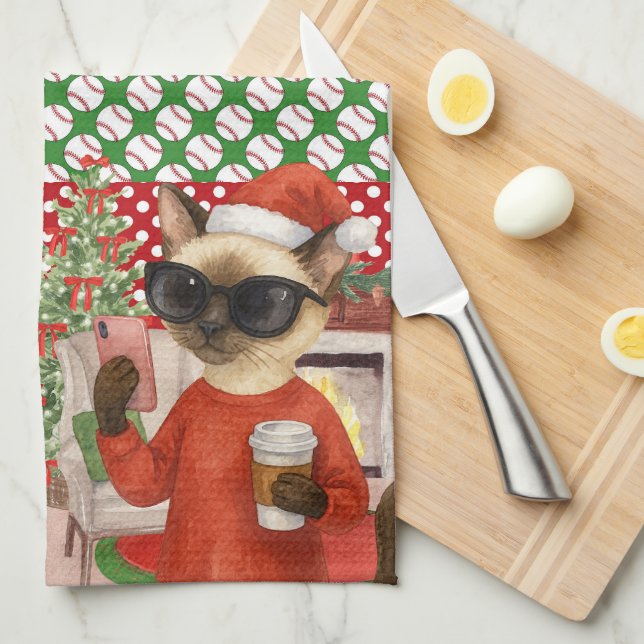 Baskiska julhelgen kökshandduk (Vikt i Fjärdedel)