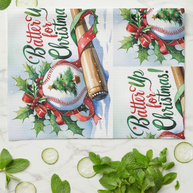 Baskiska julhelgen kökshandduk (Vikta)