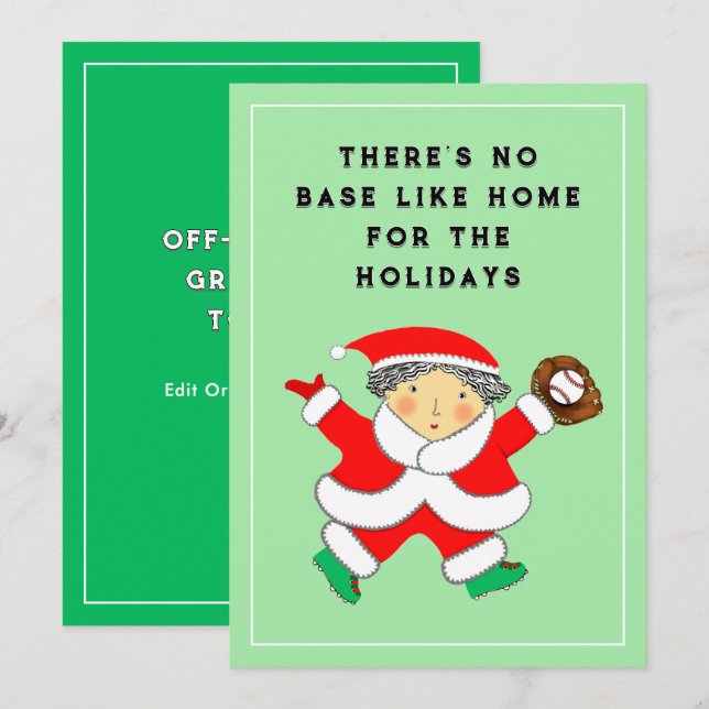 Baskiska julkortet för Helgdag Julkort (Fram/baksida)