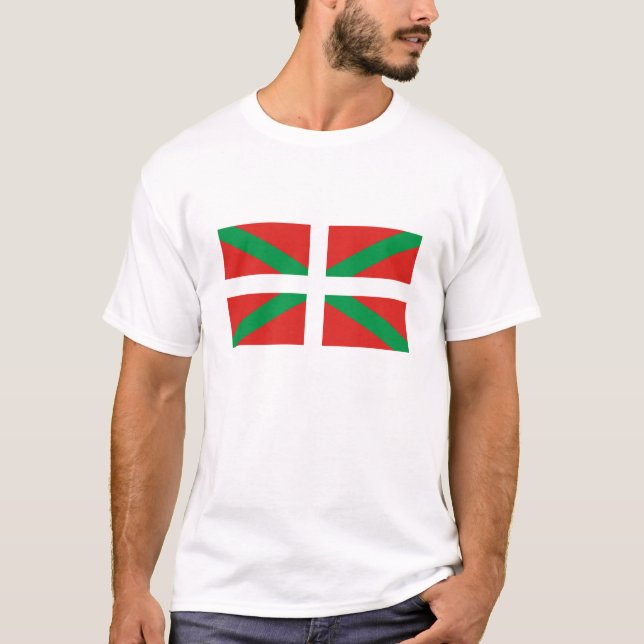 Baskiska Land T-Shirt-flagga T-shirt (Framsida)