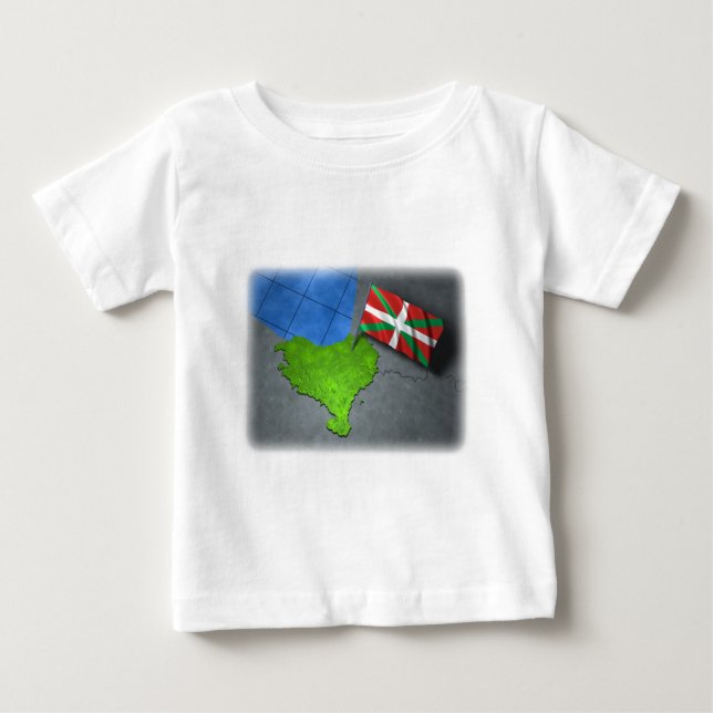 Baskiskt land med dess egna flagga tröja (Framsida)