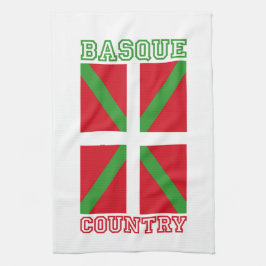 Baskiskt land och ikurriña, kökshandduk