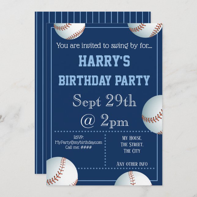 Baskisterinbjudan redigerbar inbjudningar (Fram/baksida)