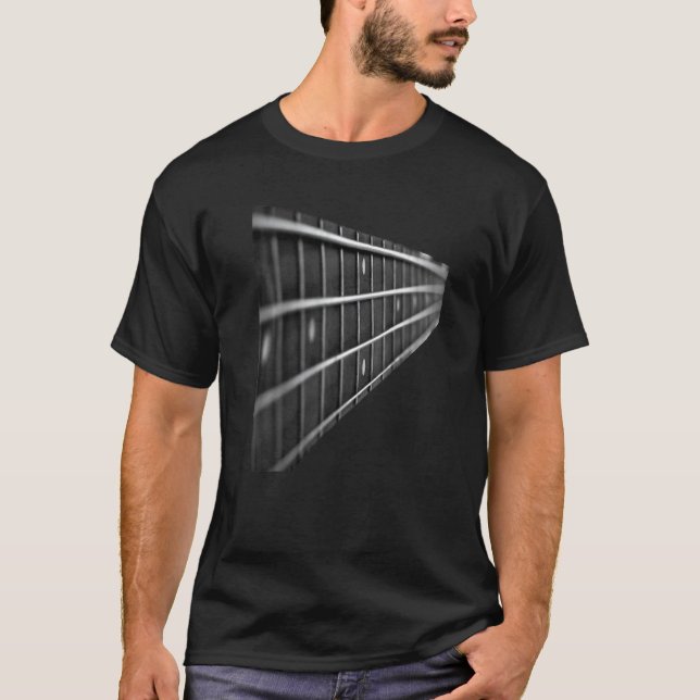 Baskitarrfret Musik Premium T Shirt (Framsida)