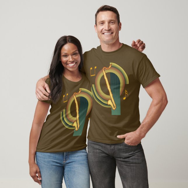 Basklarinett Deco T-shirt (Unisex)