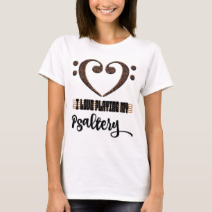 Basklav Musikalisk Hjärtan Jag älskar att spela mi T Shirt