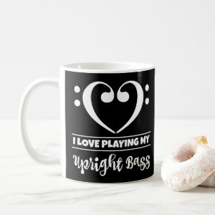 Basklavhjärta älskar jag att leka min upprätta kaffemugg