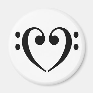 Basklavhjärta Magnet